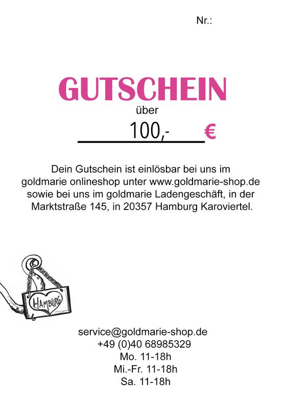 goldmarie Geschenkgutschein im Wert von 100 Euro