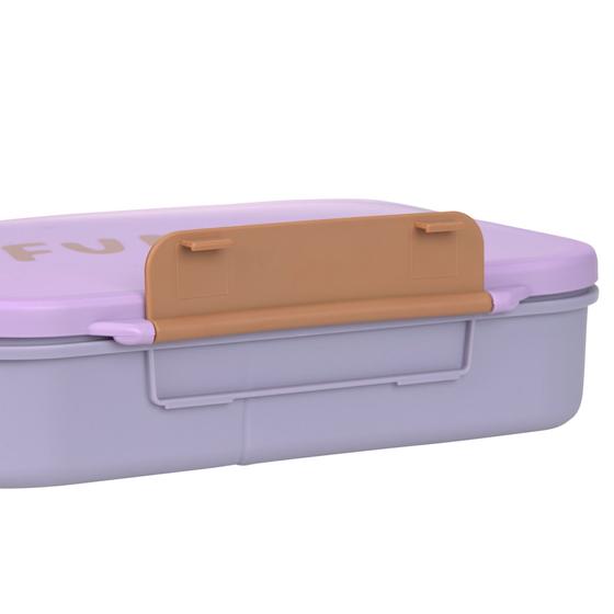 Lässig Kinder Brotdose - Bento Lunchbox Little Gang Herz Lila