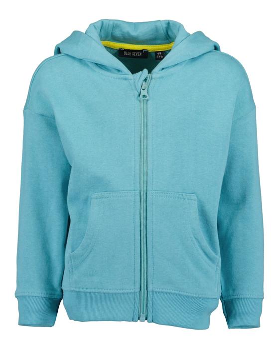 Sweatjacke "Funny Monster", Baumwolle, türkis