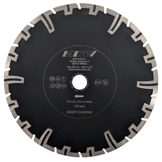 Diamant Trennscheibe<br>Ø 230 mm<br> Typ Champion<br>für Granit