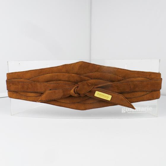 goldmarie Wickelgürtel SOFT Wildleder - dunkelbraun