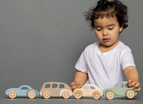 Jabadabado Holz Familienauto Grün