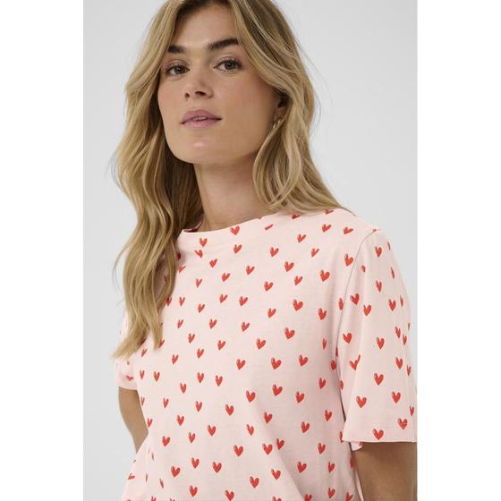 SAINT TROPEZ T-Shirt mit Herzen PammuSZ 30514964 - rosa-rot 