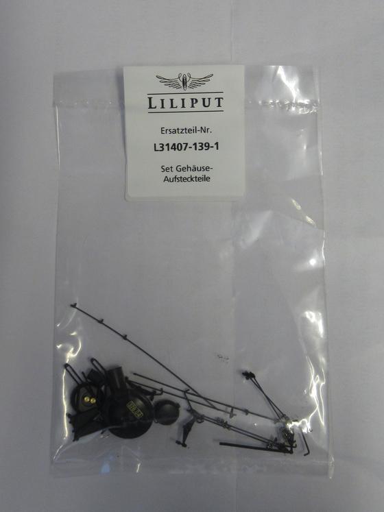 Liliput L 31407-139-1 Ersatzteil Set Gehäuse Aufsteckteile für BBÖ 378.04 Spur H0 OVP