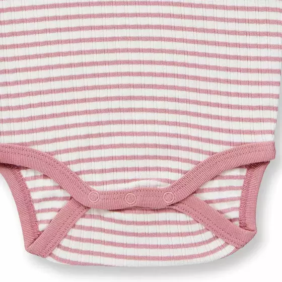 Sense Organics Body Langarm Yvon Dusty Rose Stripes