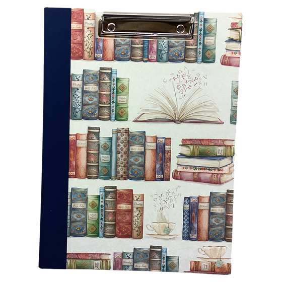 Klemmbrett - Bücher (Italienisches Buntpapier)