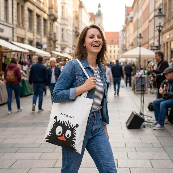 Stofftasche "Moomin", recycelte Baumwolle