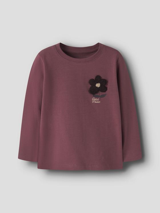 Name It Langarmshirt Blume Violett