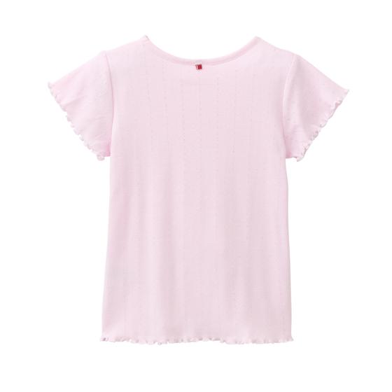 People wear Organic T-Shirt Pointelle Rosa