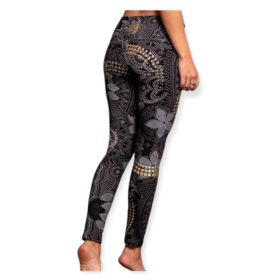 Spirit of OM Yoga-Leggings Maui black-nature