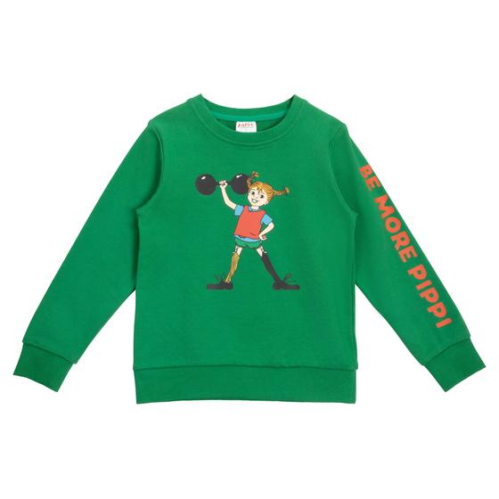 Sweatshirt "Starke Pippi", Baumwoll-Mix, grün