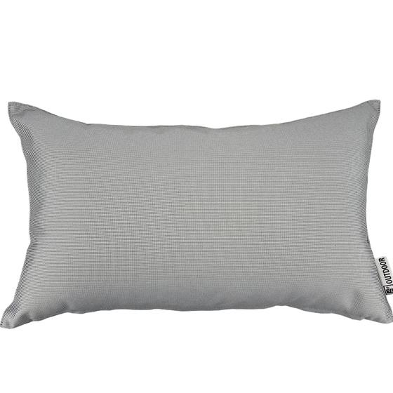 Outdoor Kissen Gartenkissen wetterfest 30 x 50 hellgrau grau