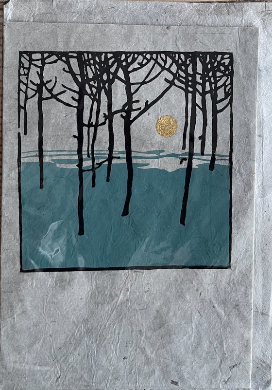 Daphne Karte "Sonne im Wald"