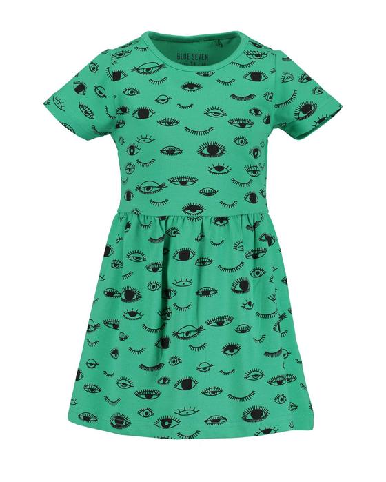 Shirtkleid "Eyes", Baumwolle, grün