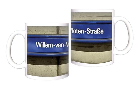 U-Bahn Kaffeebecher Kaffeetasse U-Bahnhof Wilhelm-van-Vloten-Straße Hörde Linie U41 von tom bäcker Geschenkidee