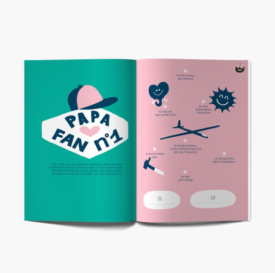 Minus Editions WIE DER VATER SO DIE TOCHTER ? - Buch zum ausfüllen - ab 6 Jahren 