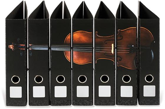 Ordnerrücken Einlagen Violine