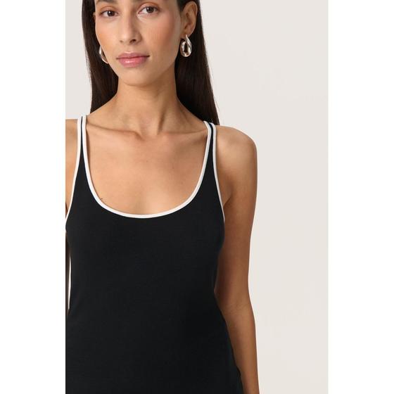 SOAKED IN LUXURY Tank Top SLIda 30408069 schwarz-weiß