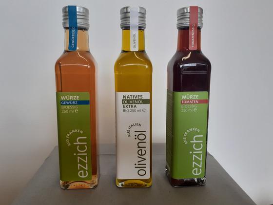 Winter Trio WÜRZE - Bio Tomatenessig & Bio Olivenöl & Bio Steinpilzessig