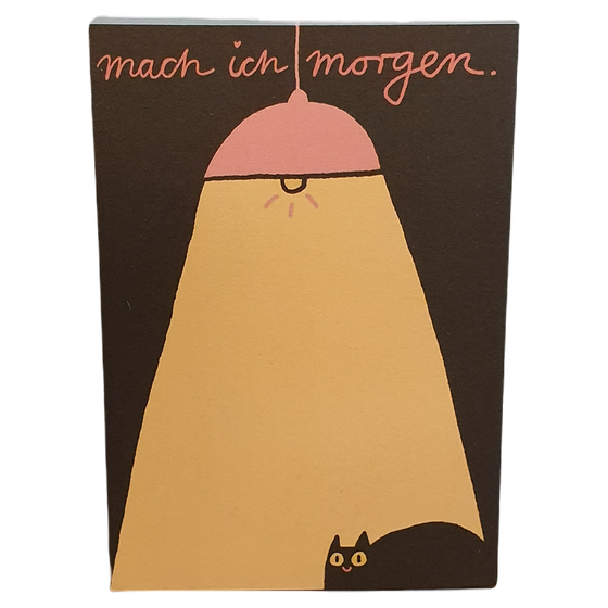 Abreißblock Mach ich Morgen von Slinga Illustration