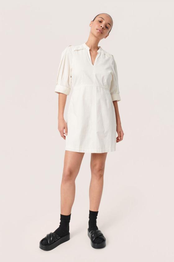 SOAKED IN LUXURY Kleid SLAnnabella 30407018 - altweiß