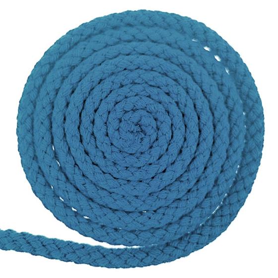Rundkordel Baumwolle recycelt 7mm uni  - denim blau