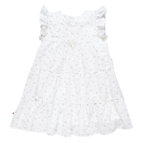 People wear Organic Kleid Kurzarm Gemustert Weiß