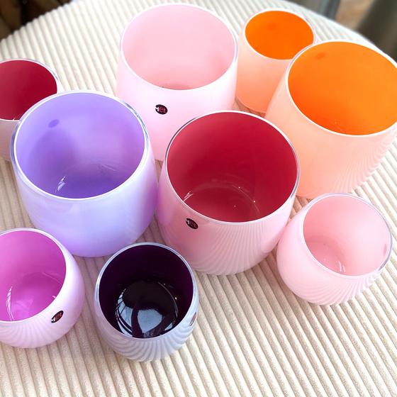 Mel Vase "Happy Spring" mittel orange