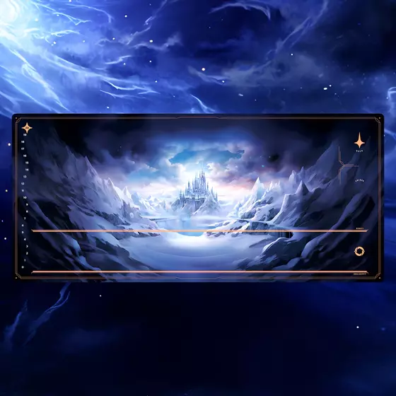 TINTENFÄNGER Kautschuk Playmat,Gefrorenes Schloss - Unpsielbar