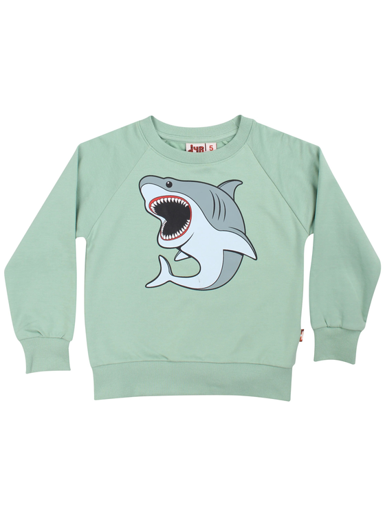 Sweatshirt "Hai", angeraut, Baumwolle