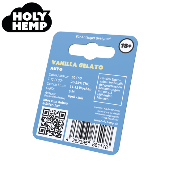 Samen, Holy Hemp, Vanilla Gelato