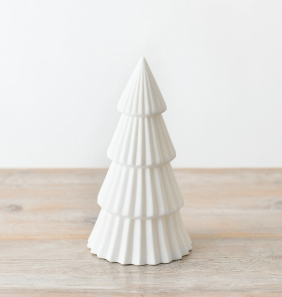 Figur zur Dekoration | Keramik Baum - Weiß