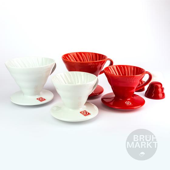 Hario Coffee Dripper V60 01 Ceramic red