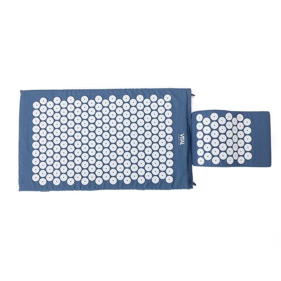 Vital Akupressurmatte & Kissen Set blau
