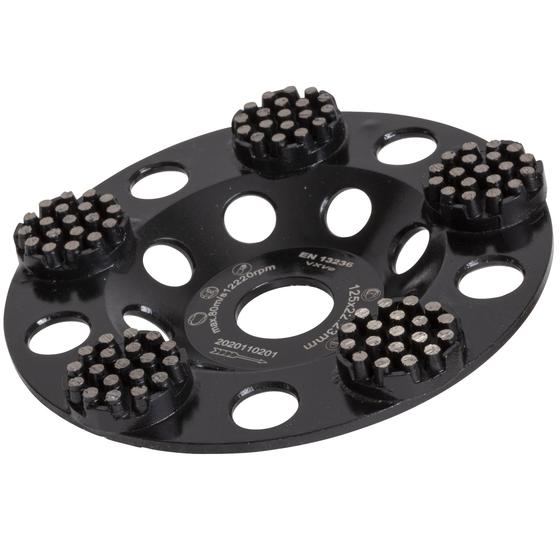 Diamant Schleifteller <br> Typ Spike <br> Ø 125 / 180 mm <br> Beschichtungen, harte Bodenbeläge