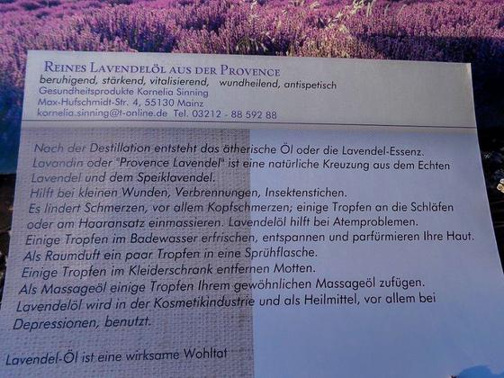 Reines Provence Lavendelöl