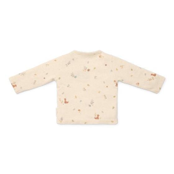 Little Dutch Langarmshirt Forest Friends Alloverprint Sand