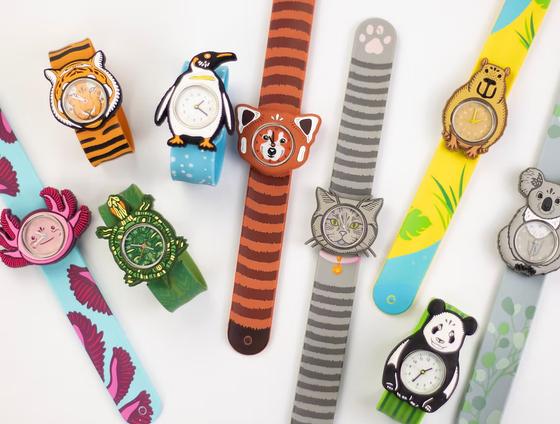 Times Pals by MAVA Kinder Armbanduhr Pandabär - grün