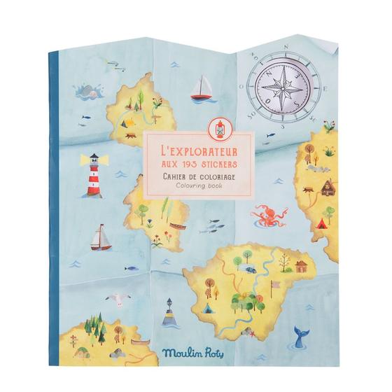 Moulin Roty Sticker Malbuch L'exlorature