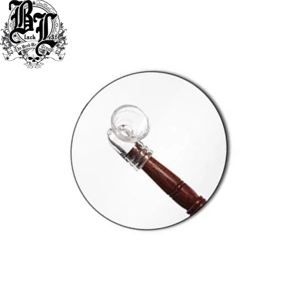 Holzpfeife, Black Leaf®, Zippsy Set, Glas