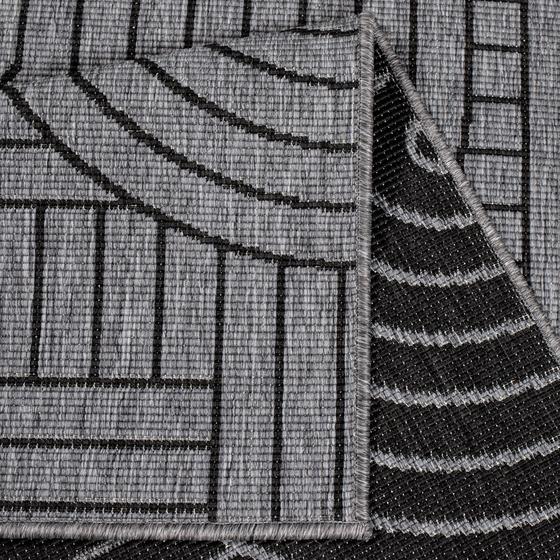 DUO Rug wendbarer Teppich antrazit grau