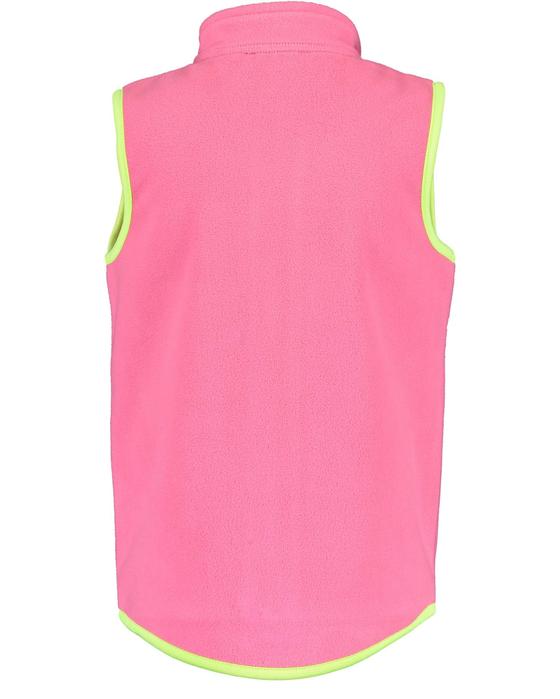 Fleeceweste mit Stehkragen, pink