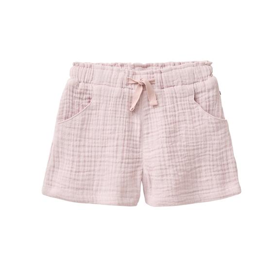 People wear Organic Musselin Shorts Blassviolett