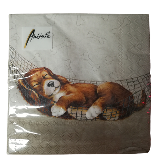 Serviette | Papier-/ Lunchserviette Dreaming Dog