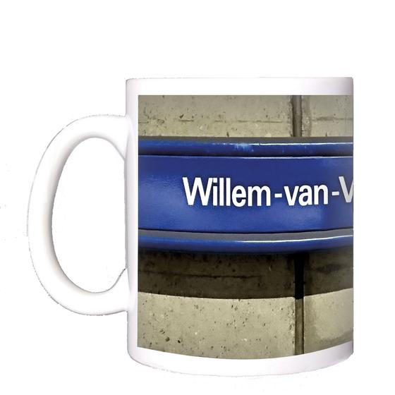 U-Bahn Kaffeebecher Kaffeetasse U-Bahnhof Wilhelm-van-Vloten-Straße Hörde Linie U41 von tom bäcker Geschenkidee