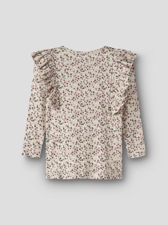 Name It Langarmshirt Little Flowers Antique White