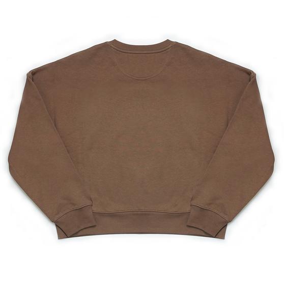 goldmarie Sweatshirt MOIN CHERI - braun-kupfer mit Glitzer 