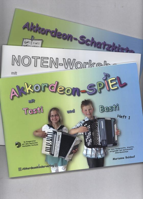 Akkordeonspiel 1 Mit Basti Und Tasti 1 SET