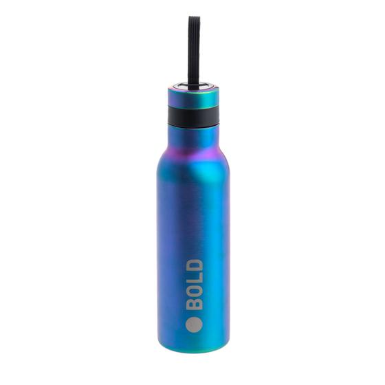 Lässig Edelstahl Trinkflasche Doppelwandig Bold Blau Violett