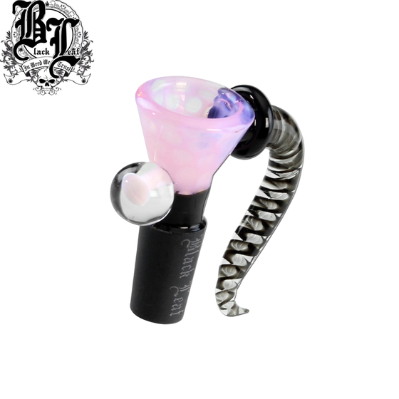 Glaskopf, Black Leaf®, Glaskunst - Rosa, 18er